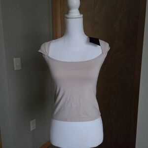 Brandy Melville Ella top Taupe